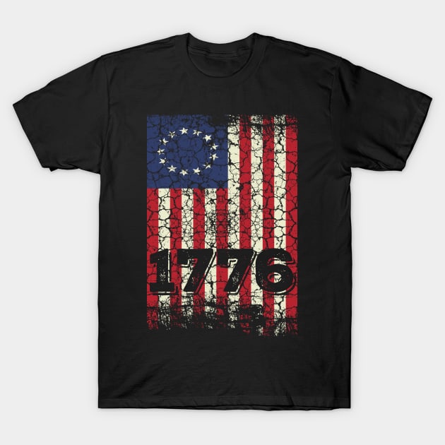 1776 Classic Flag , the original Flag shirt,retro vintage T-Shirt by kokowaza